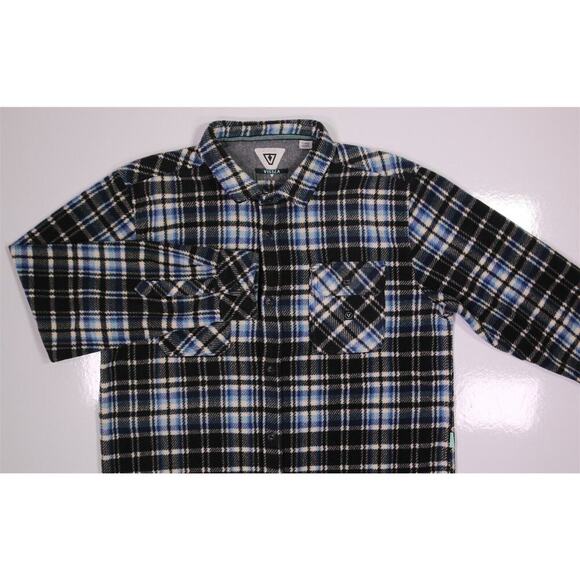 Vissla Men's Eco-Zy Polar Flannel Button-Up Shirt Jacket Men's XL - Picture 3 of 8